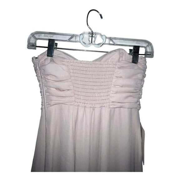 SHOW ME YOUR MUMU Dress Women Size XS BONBON STRAPLESS Maxi Flowy Blush Pink New - Picture 4 of 13